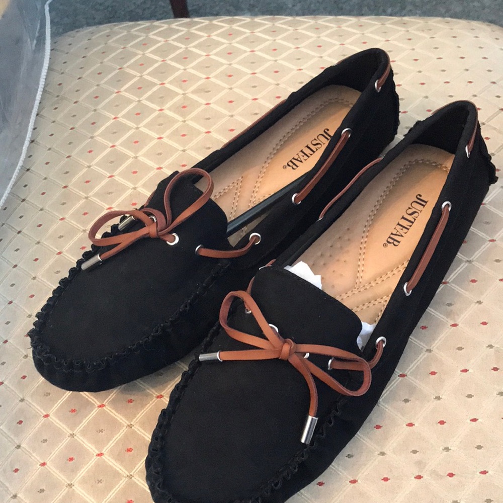 Black JustFab Moccasins